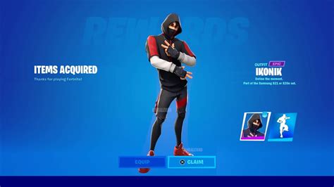 how to get ikonik skin